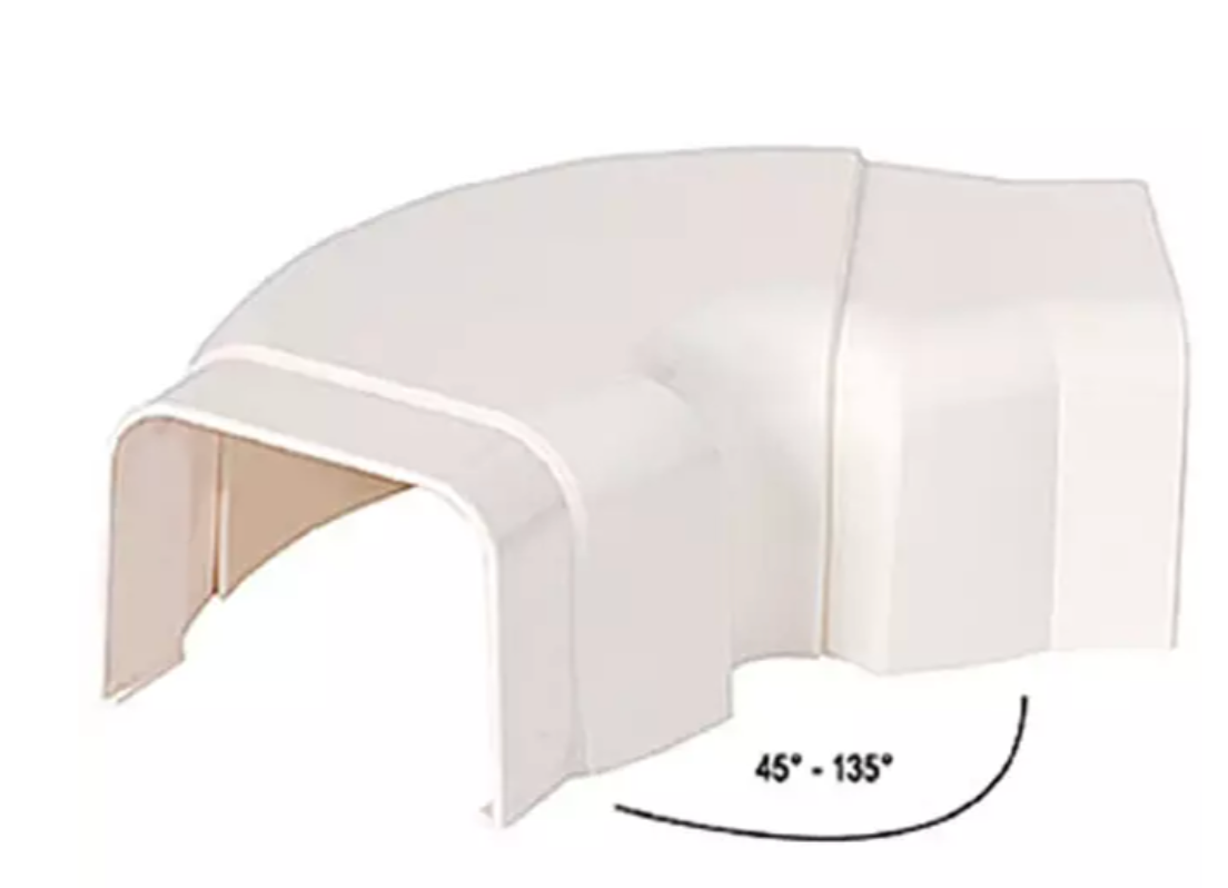 Climaplus_verstelbare_bocht_90x65mm_RAL9010_Wit