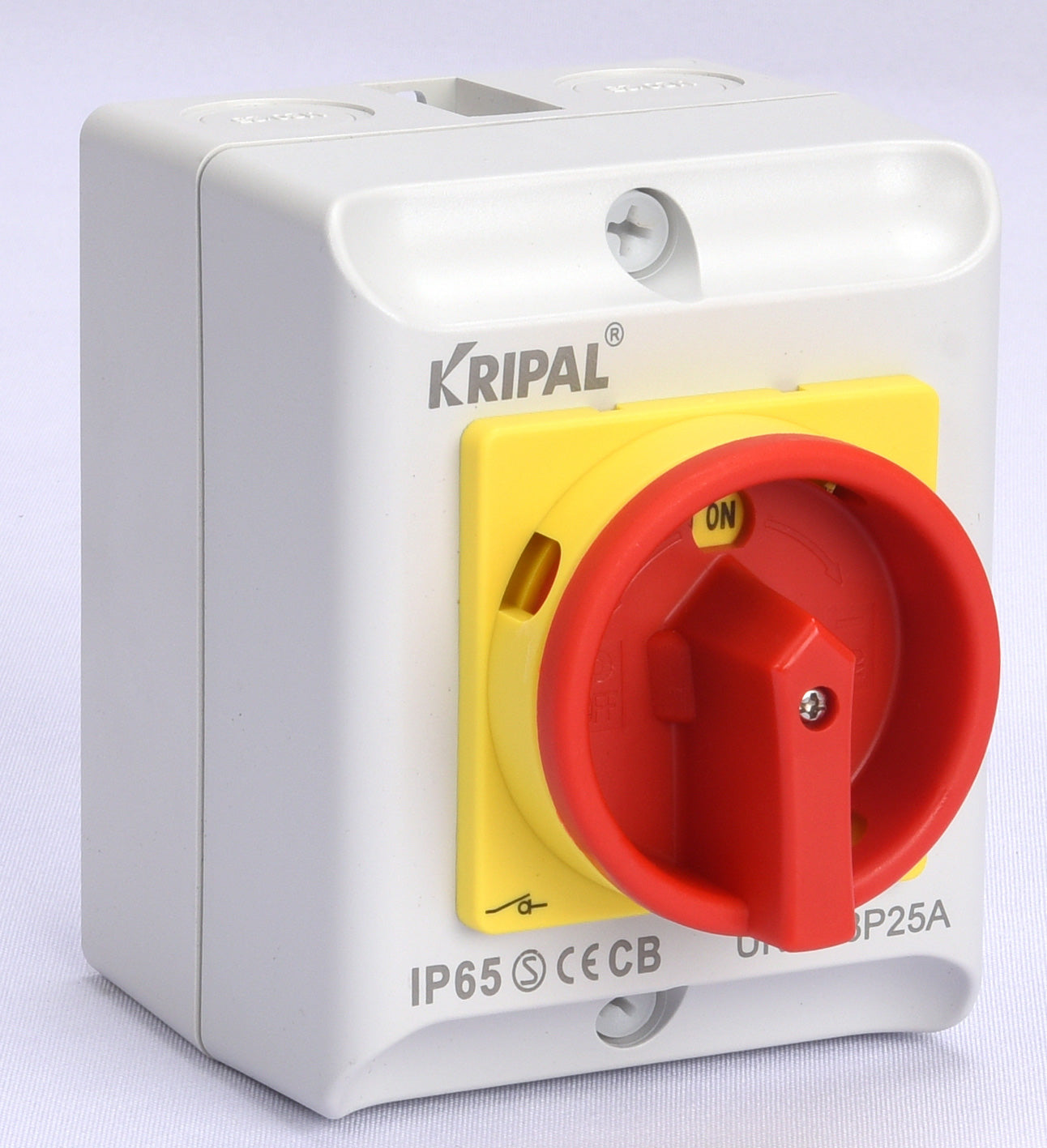 Werkschakelaar UKPN0 20A 4 polig 230-440V, IP65, met 2 x kabelwartel